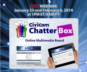 Civicom Chatterbox® Bulletin Board Webinars Scheduled for January and February