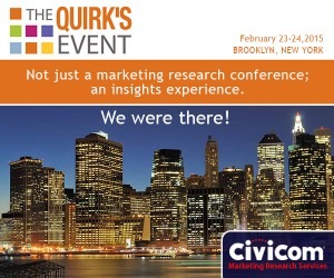 Civicom Joins the Quirk’s Event 2015