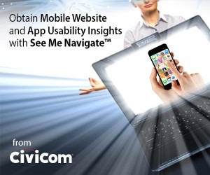 Civicom® Webinar to Demonstrate Mobile App and Website Usability Testing With See Me Navigate™