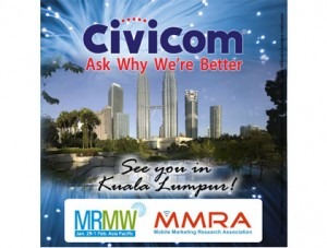 Marketing Researchers to Gain Insight into Mobile Research Tools at Civicom Workshop in Kuala Lumpur