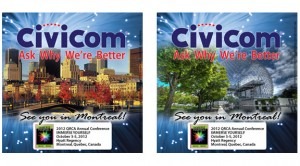 Civicom Exhibits at the 2012 QRCA Conference in Montreal Canada