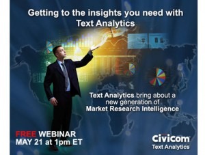 Civicom Announces Webinar Getting to the Insights You Need with Text Analytics