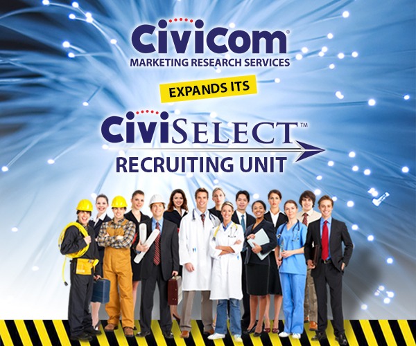 Civicom Marketing Research Services Expands Its CiviSelect™ Recruiting Unit