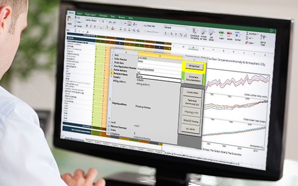 Transcriptionist formatting files to send to market researchers