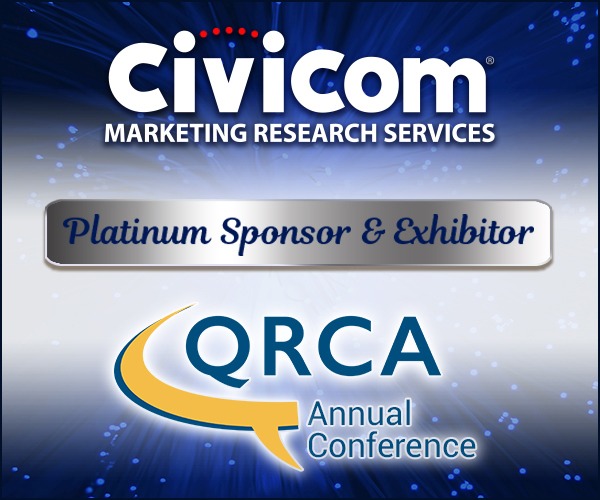 Civicom Marketing Research Services QRCA Platinum Sponsor & Exhibitor 2021