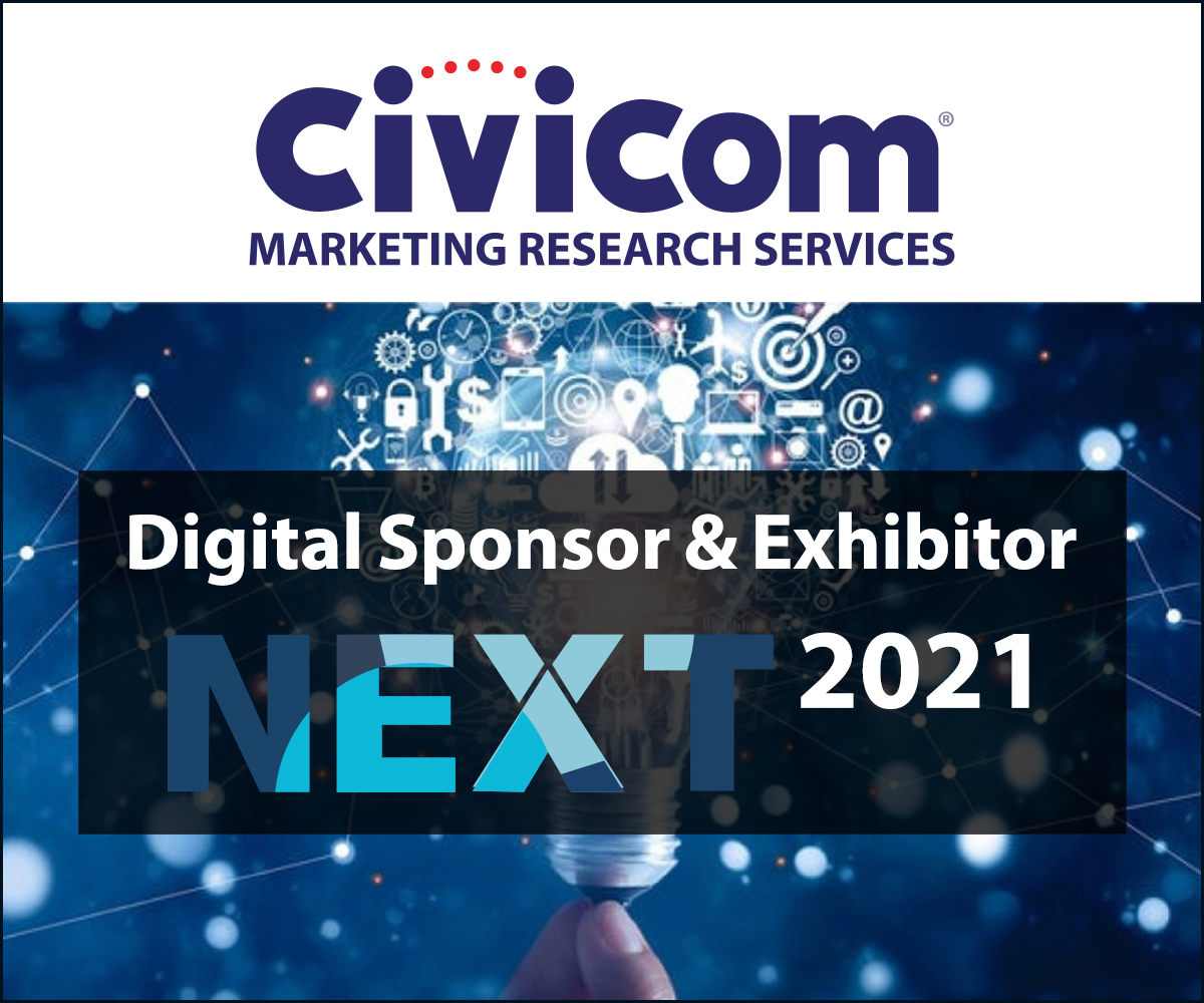 Civicom® Marketing Research Services Digital Sponsor and Exhibitor NEXT 2021