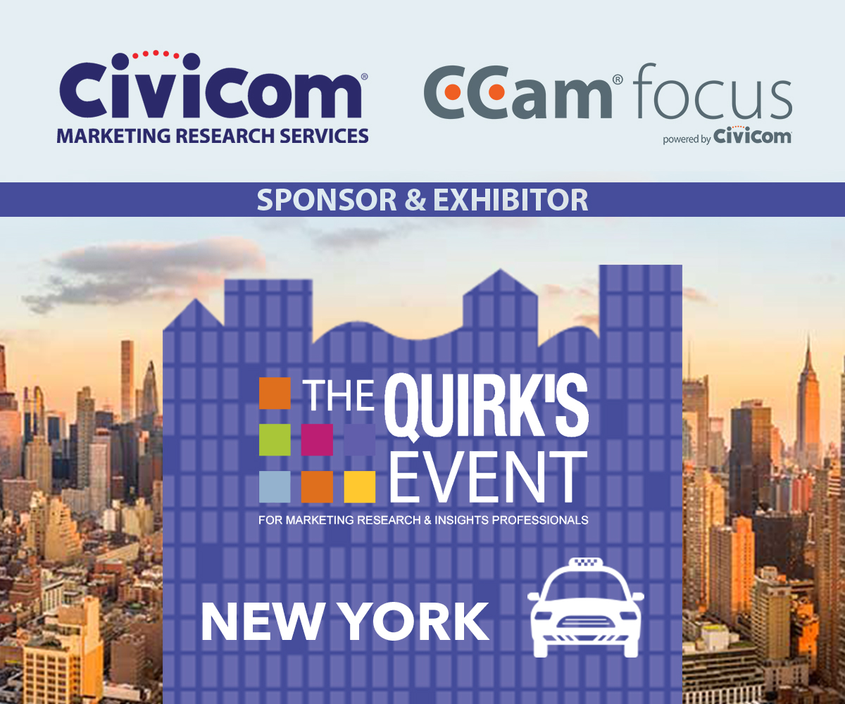 Civicom & CCam focus Quirk's NY Sponsor & Exhibitor